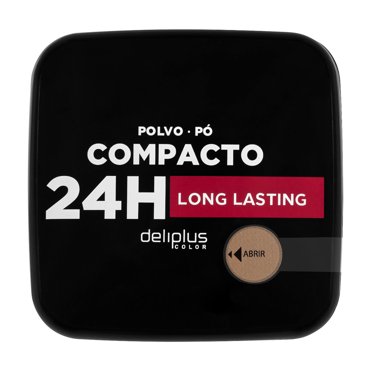 Deliplus Poudre Compacte Long Lasting 24H avec Miroir & Éponge (10 g) – 4 teintes