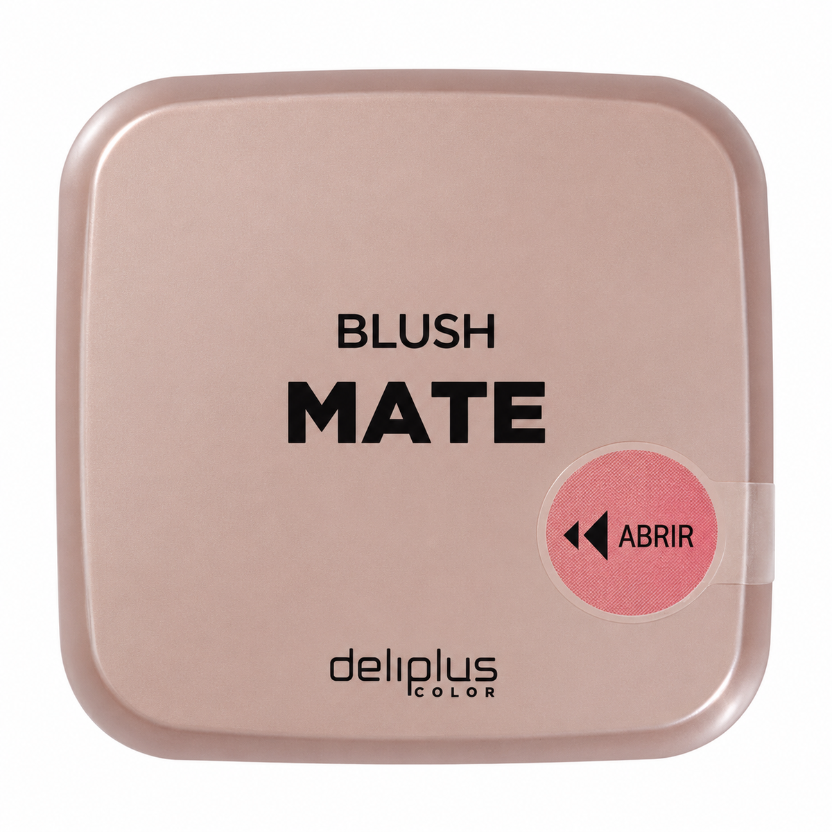 Deliplus Blush Mate – Mattes Puder-Rouge mit Spiegel – 2 Farbtöne