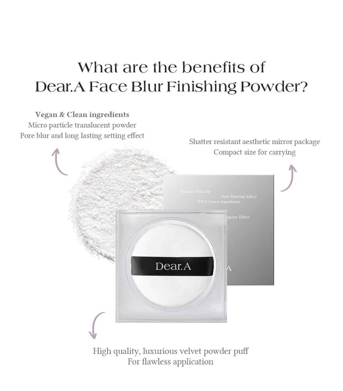 Dear.A - Face Blur Finishing Powder