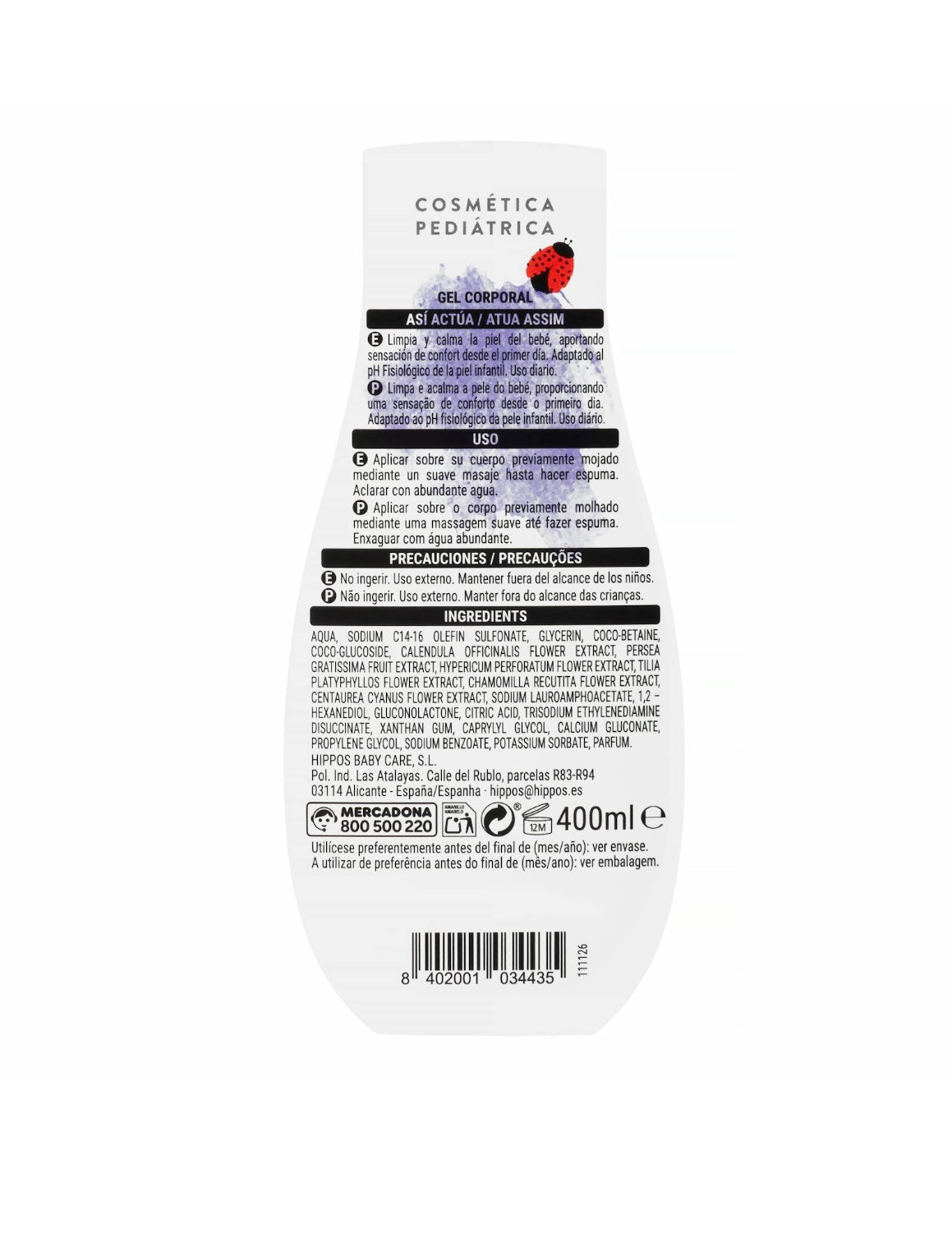 Deliplus Kinder Körpergel 400ml