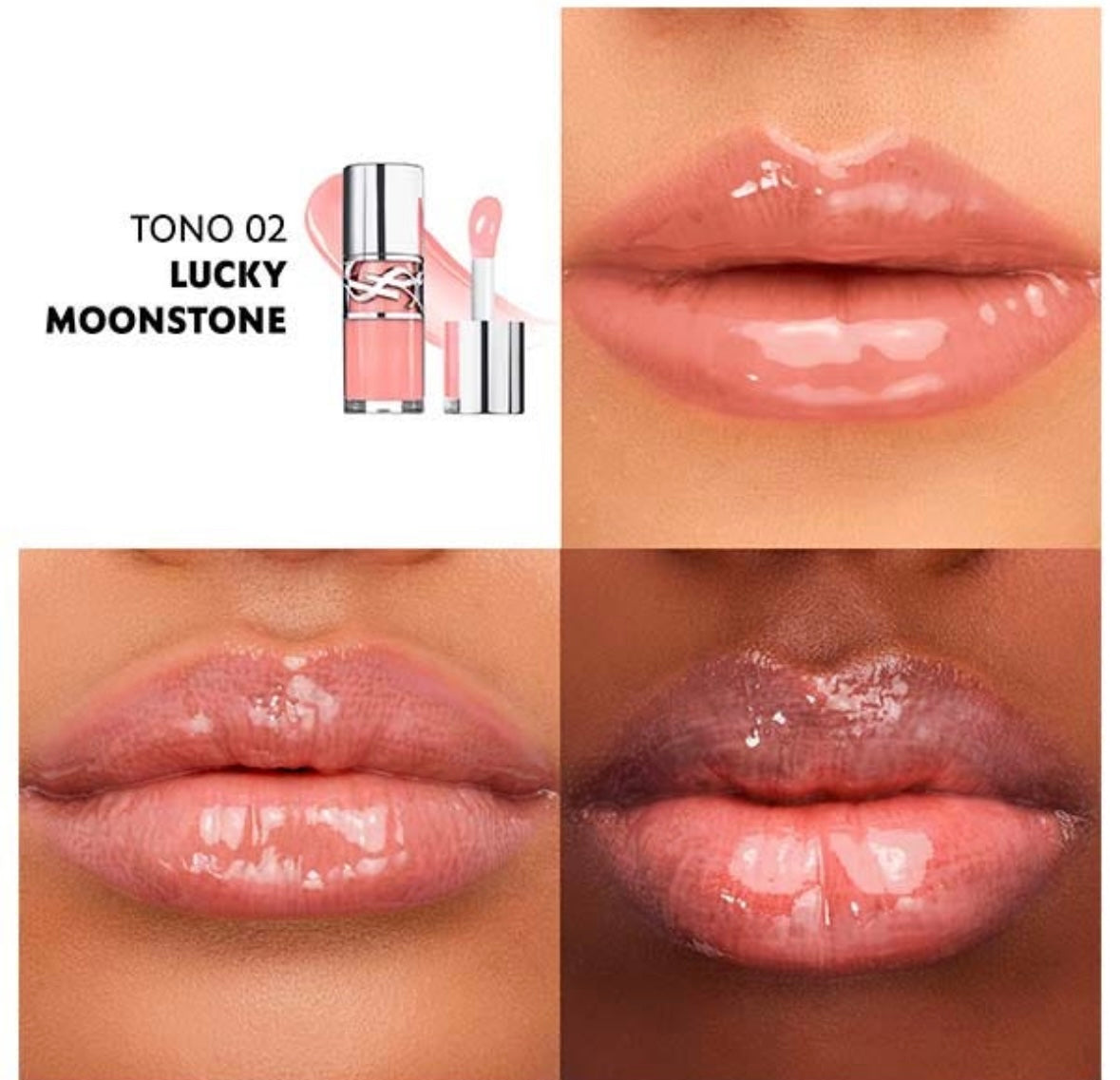 Yves Saint Laurent Loveshine Plumping Lip Oil Gloss – Nude Lucky Moonstone