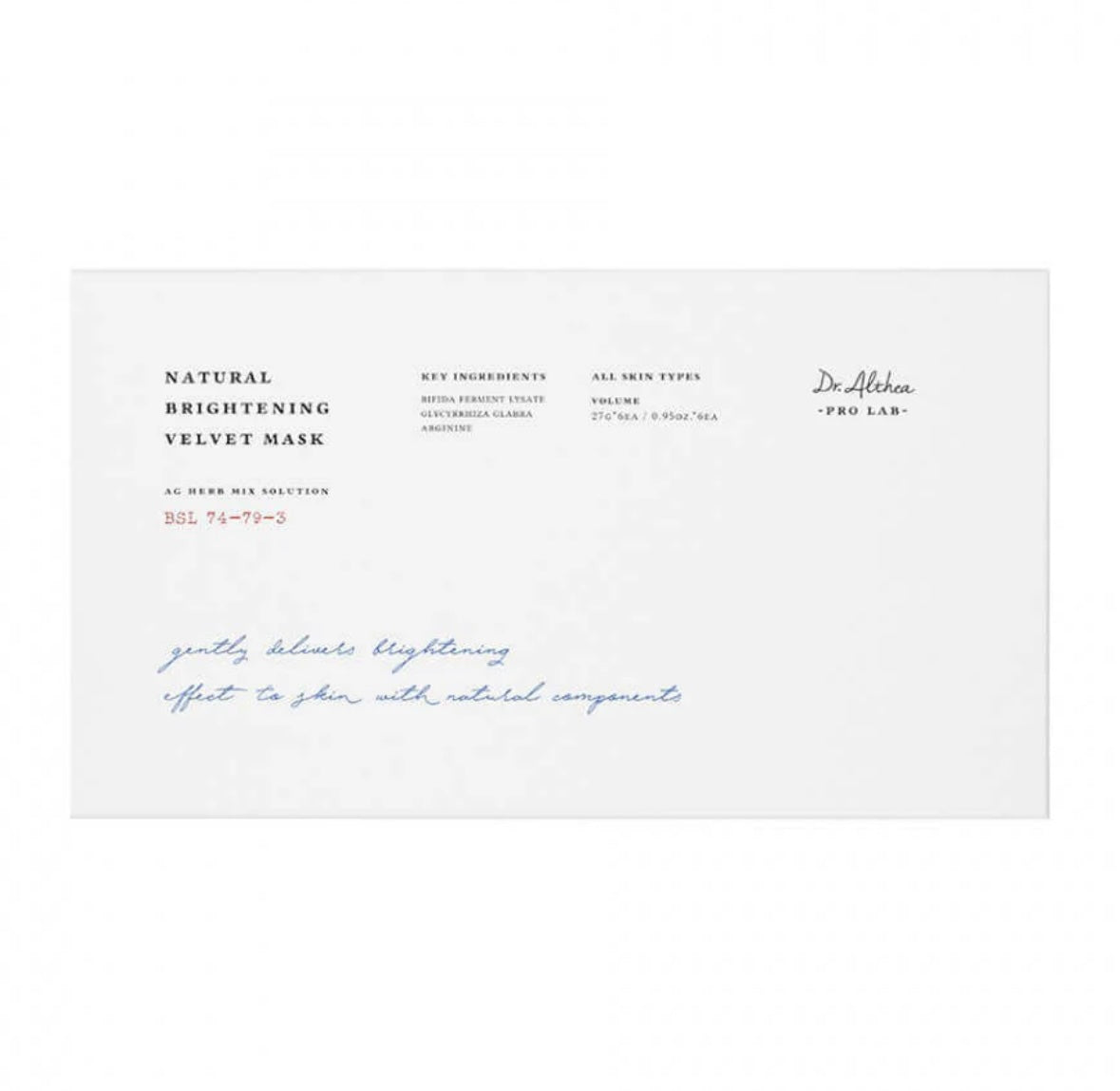 SAMTA MASKA MIRDZUMA PIEŠĶIRŠANAI ĀDAI DR. ALTHEA NATURAL BRIGHTENING VELVET MASK
Dr. Althea