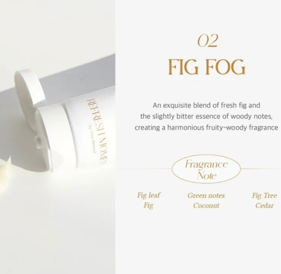 REFRESH MOMENT Fig Fog Treatment – шелковистый и питательный уход для волос