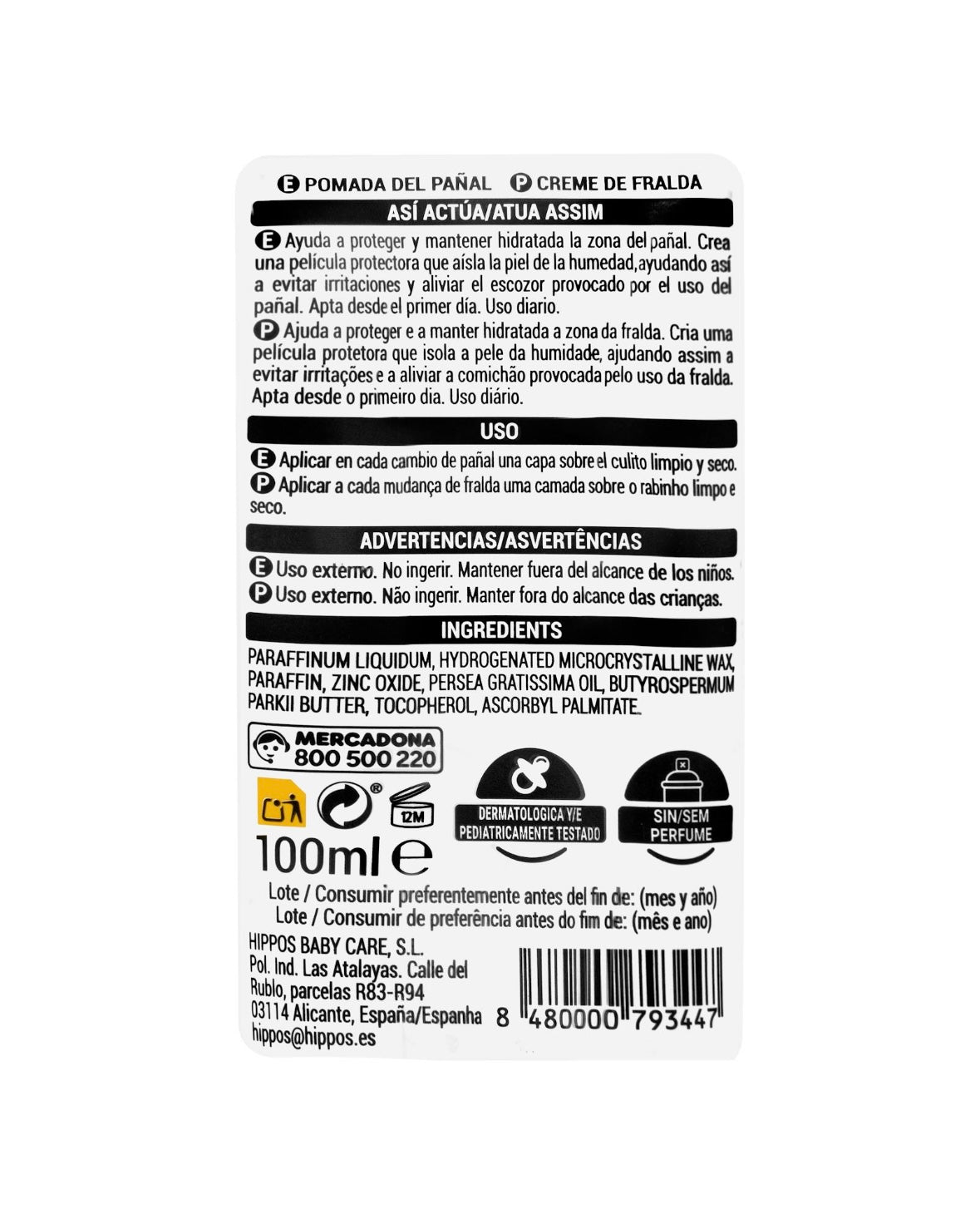 Deliplus Kinder-Windelcreme – spendet Feuchtigkeit, schützt und beruhigt 100ml
