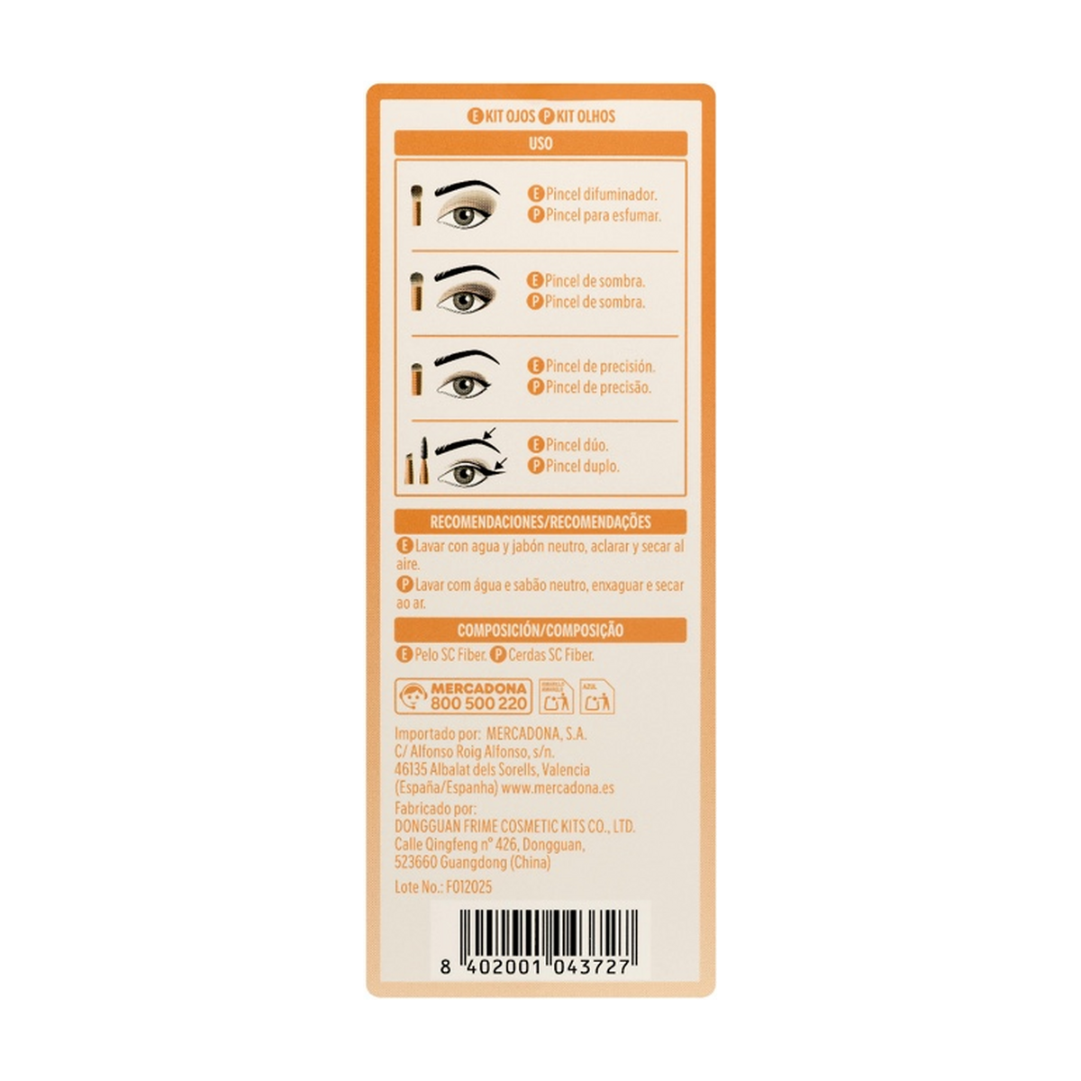 Deliplus Augenpinselset – 4-teiliges Pinselset für Lidschatten, Eyeliner und Augenbrauen