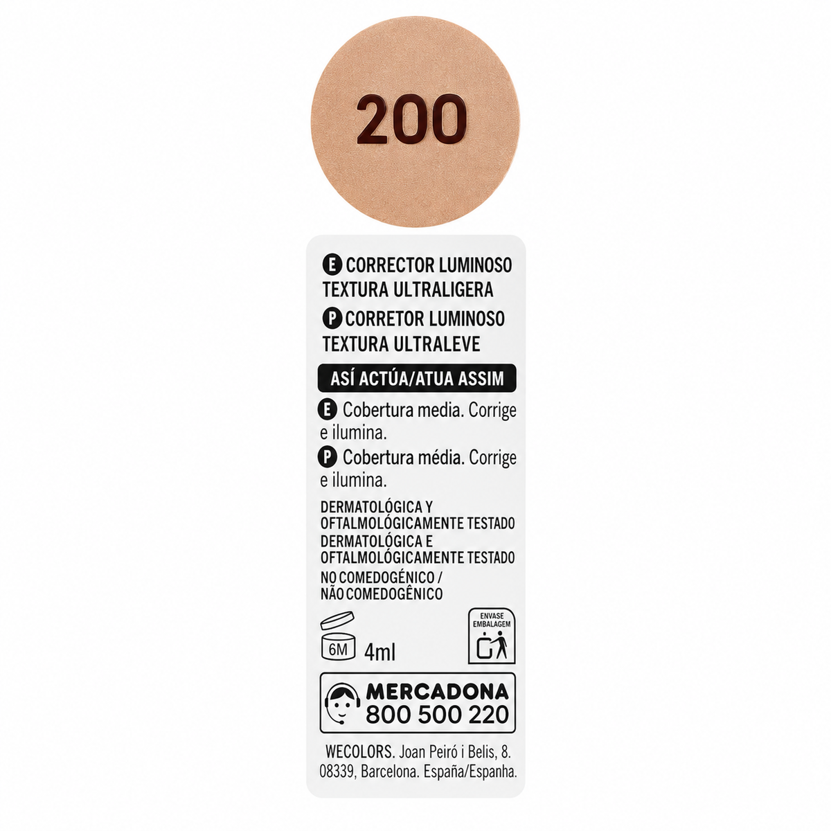 Deliplus Serum Concealer 200 Dark Beige