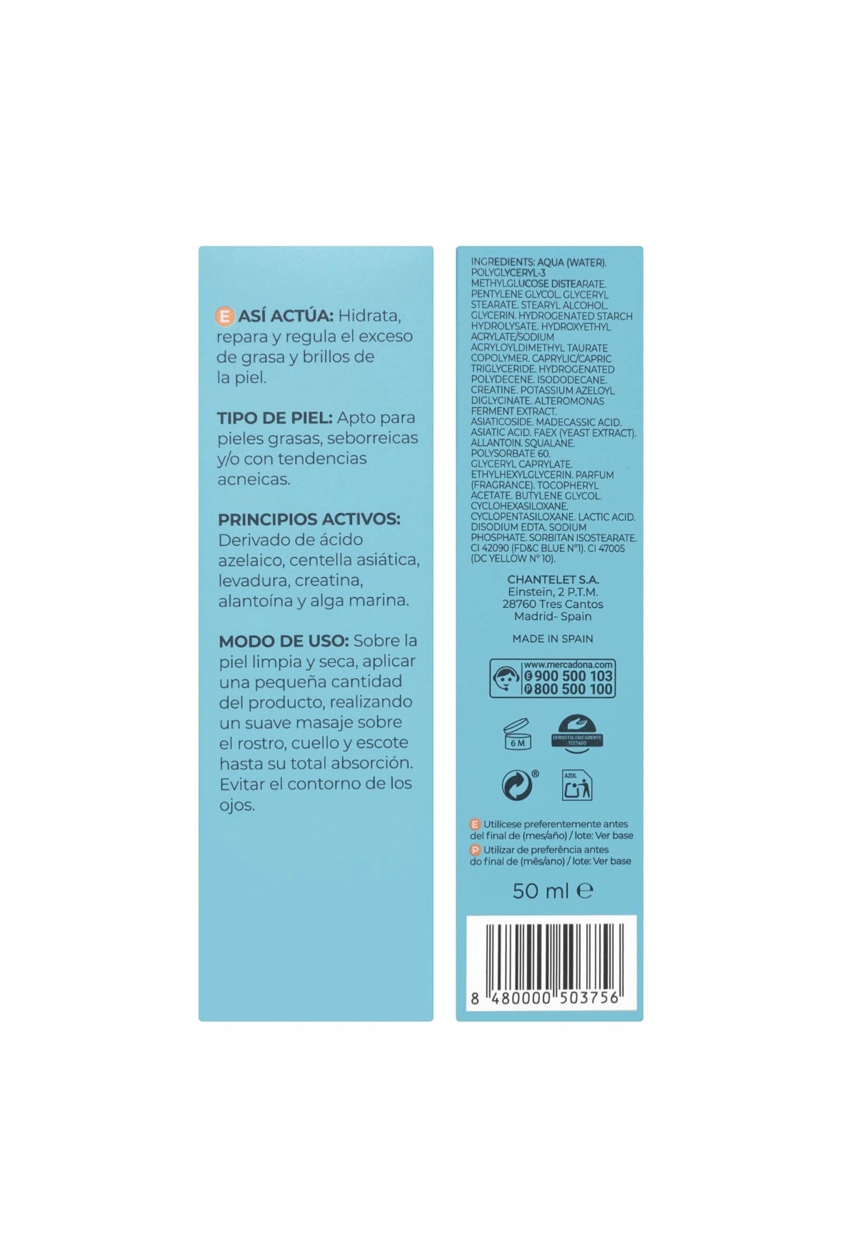 Deliplus Moisturising Oil Free Fluid facial cream oily, seborrhoeic and acne-prone skin