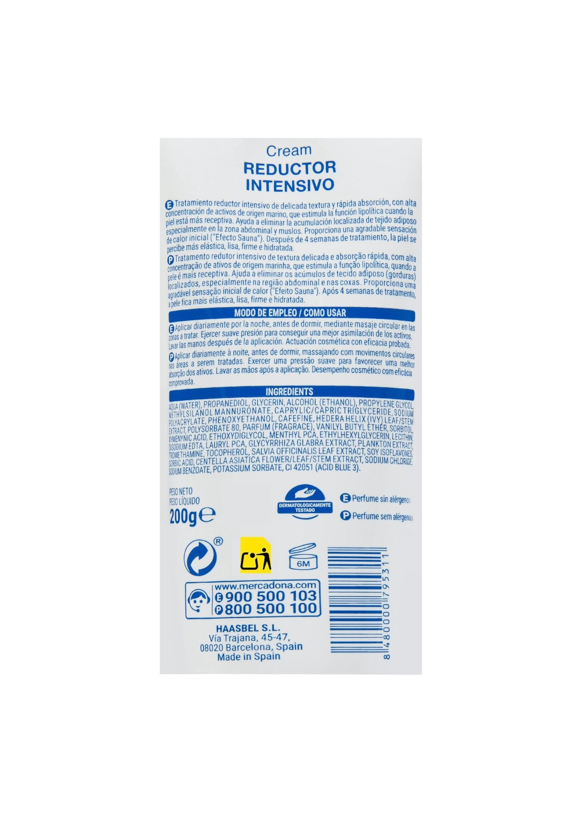 Deliplus Sauna effect intensive overnight reduction cream