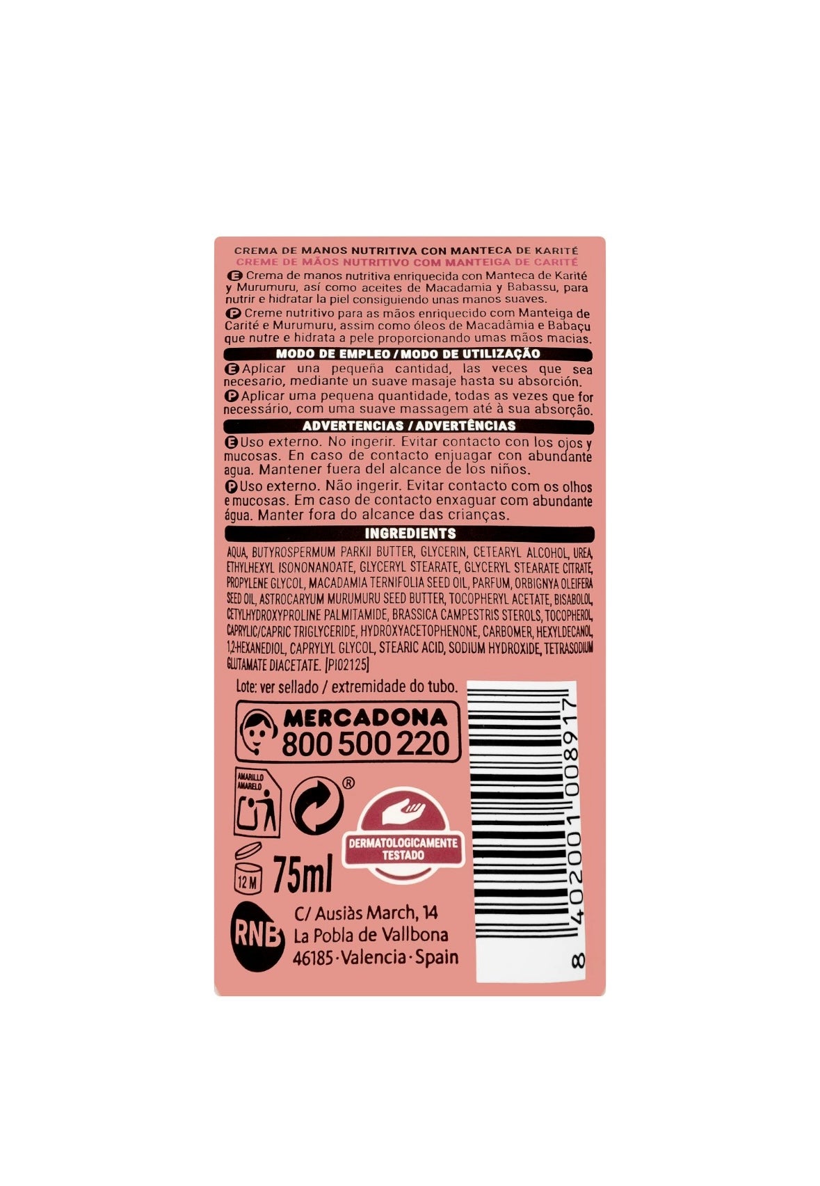 Deliplus Nourishing hand cream