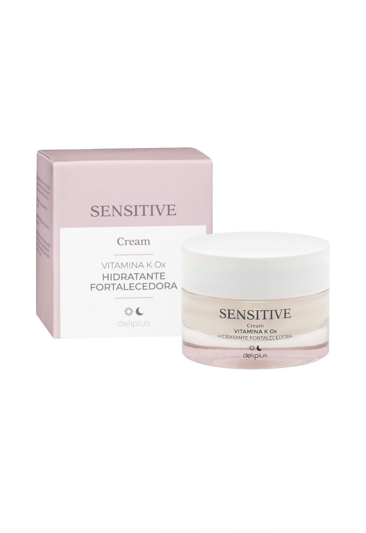 Deliplus Moisturising and ortifying facial cream Sensitive with vitamin K Ox sensitive and reactive skin