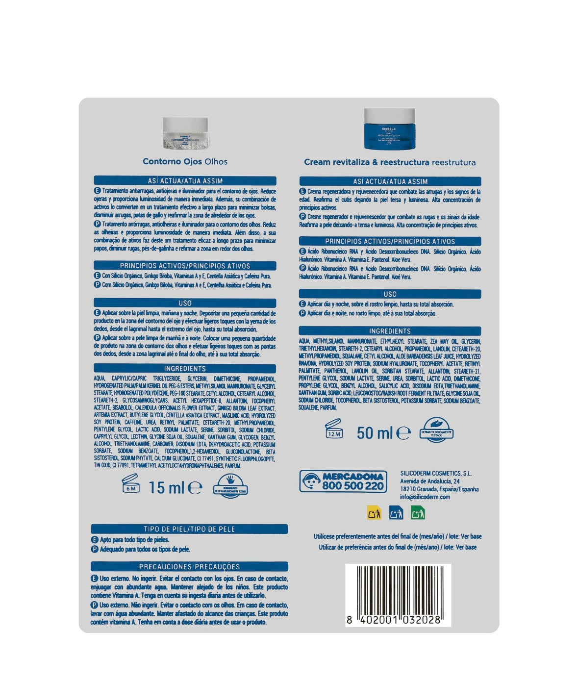 Sisbela Reaffirm grumbu un nostiprinošs komplekts