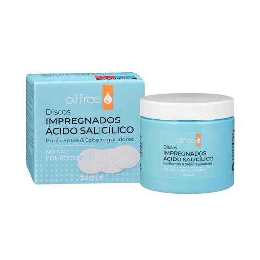 Deliplus salicilskābes attīrošie spilventiņi sebuma samazināšanai, taukainai un problemātiskai sejas ādai