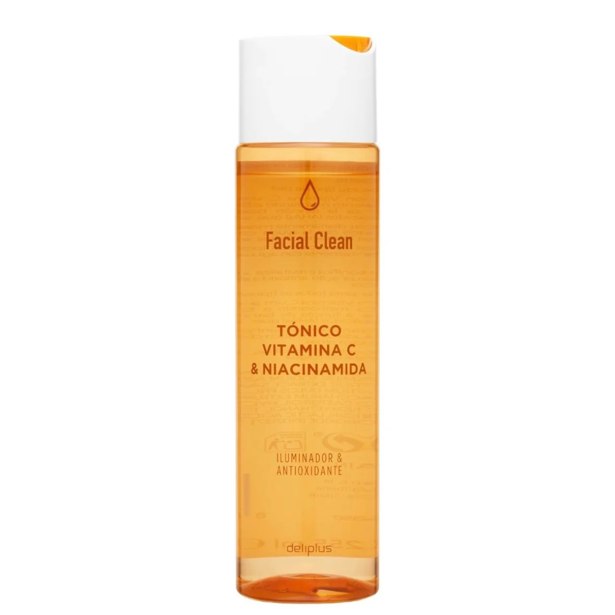 Deliplus Facial Clean sejas toniks ar C vitamīnu un niacinamīdu, attīrošs un izgaismojošs visiem ādas tipiem