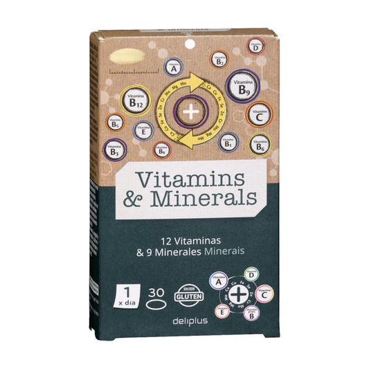 Deliplus Vitamins & Minerals — 12 Vitamins & 9 Minerals (30 tablets)