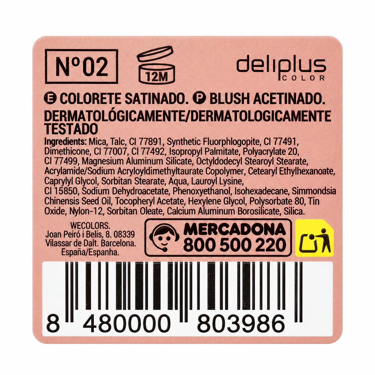 Deliplus Blush Luminoso – mirdzošs vaigu sārtums ar spogulīti – 3 toņi
