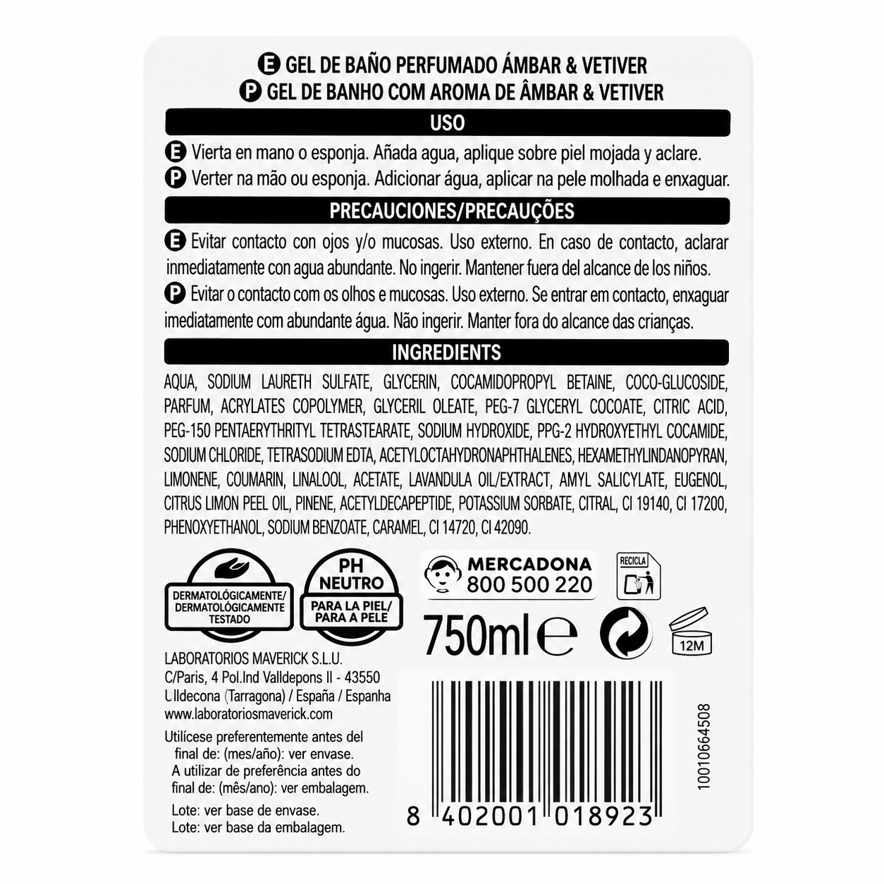 Deliplus Dzintara un Vetivērijas Aromātiskā Dušas Želeja