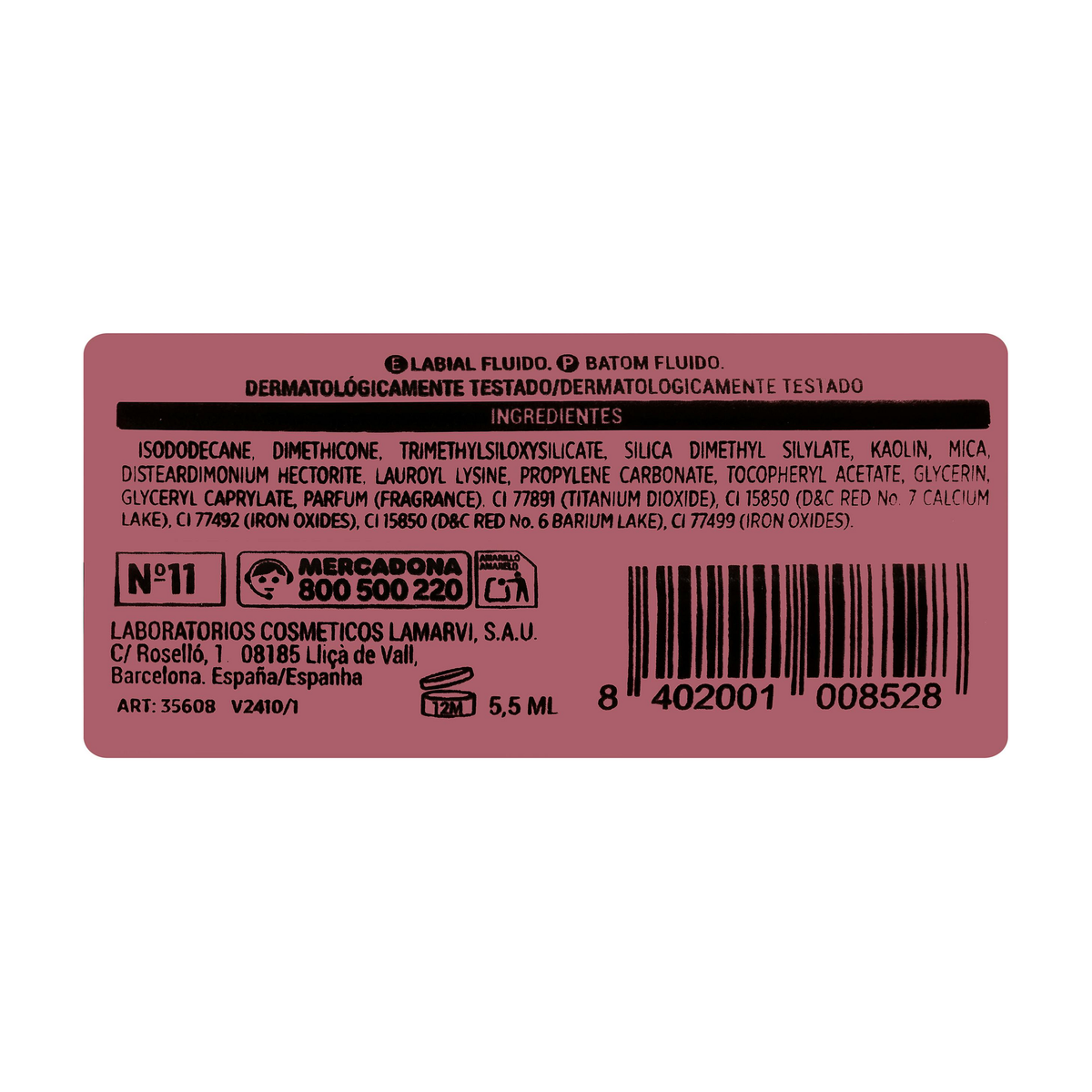Deliplus šķidrā matētā ilgnoturīgā lūpu krāsa – matēts finišs, 5.5 ml