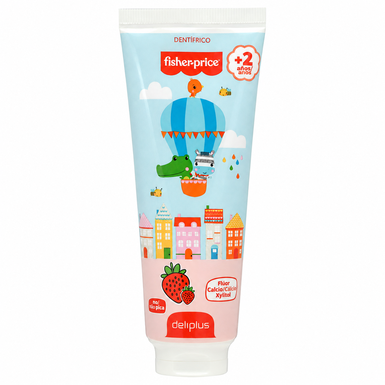 Dentifrice pour enfants Fisher-Price Deliplus - Fraise - Dès 2 ans - 75ml
