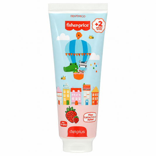 Dentifrice pour enfants Fisher-Price Deliplus - Fraise - Dès 2 ans - 75ml