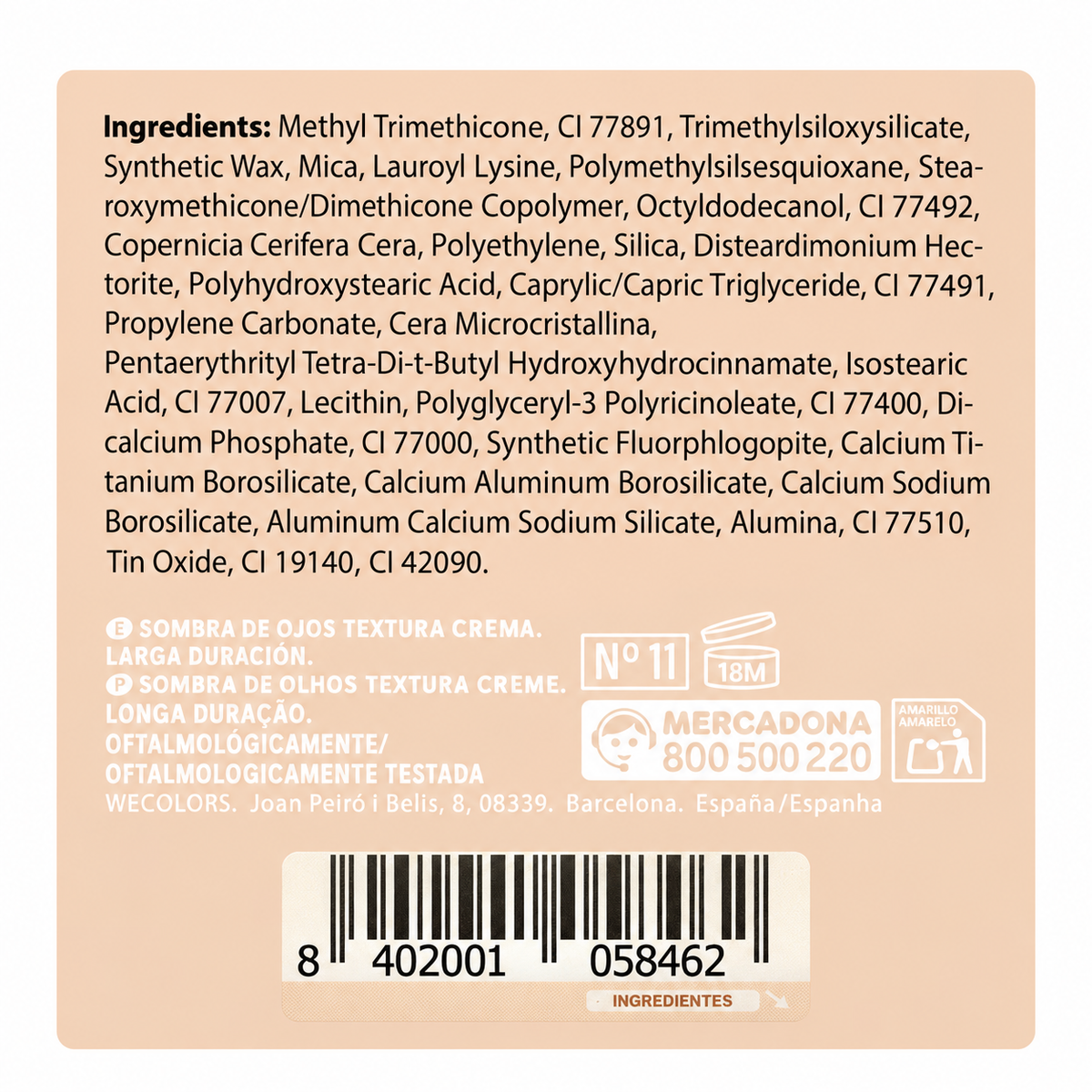 Deliplus Long Lasting Multi-Stick acu ēnas zīmulis – krēmveida ēnas – 6 toņi