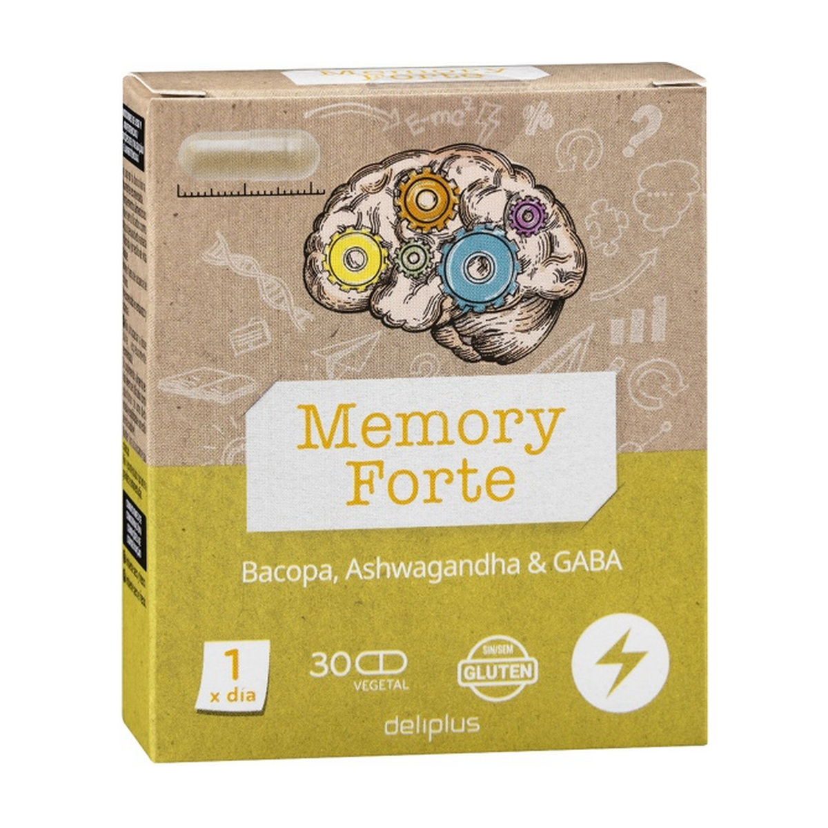 Deliplus Memory Forte — Bacopa, Ashwagandha & GABA (30 capsules)