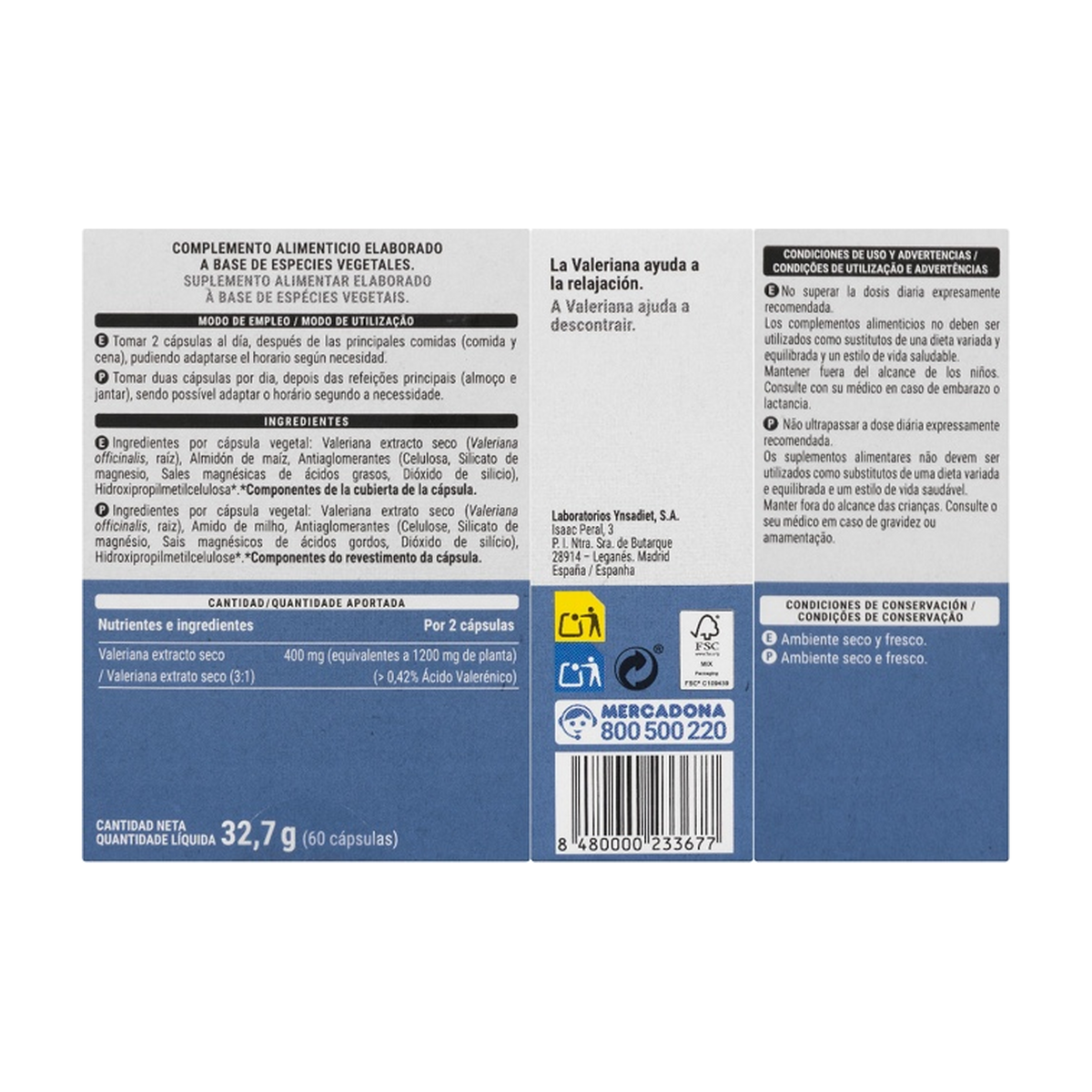 Deliplus baldriāns 400mg E.S. (60 kapsulas)