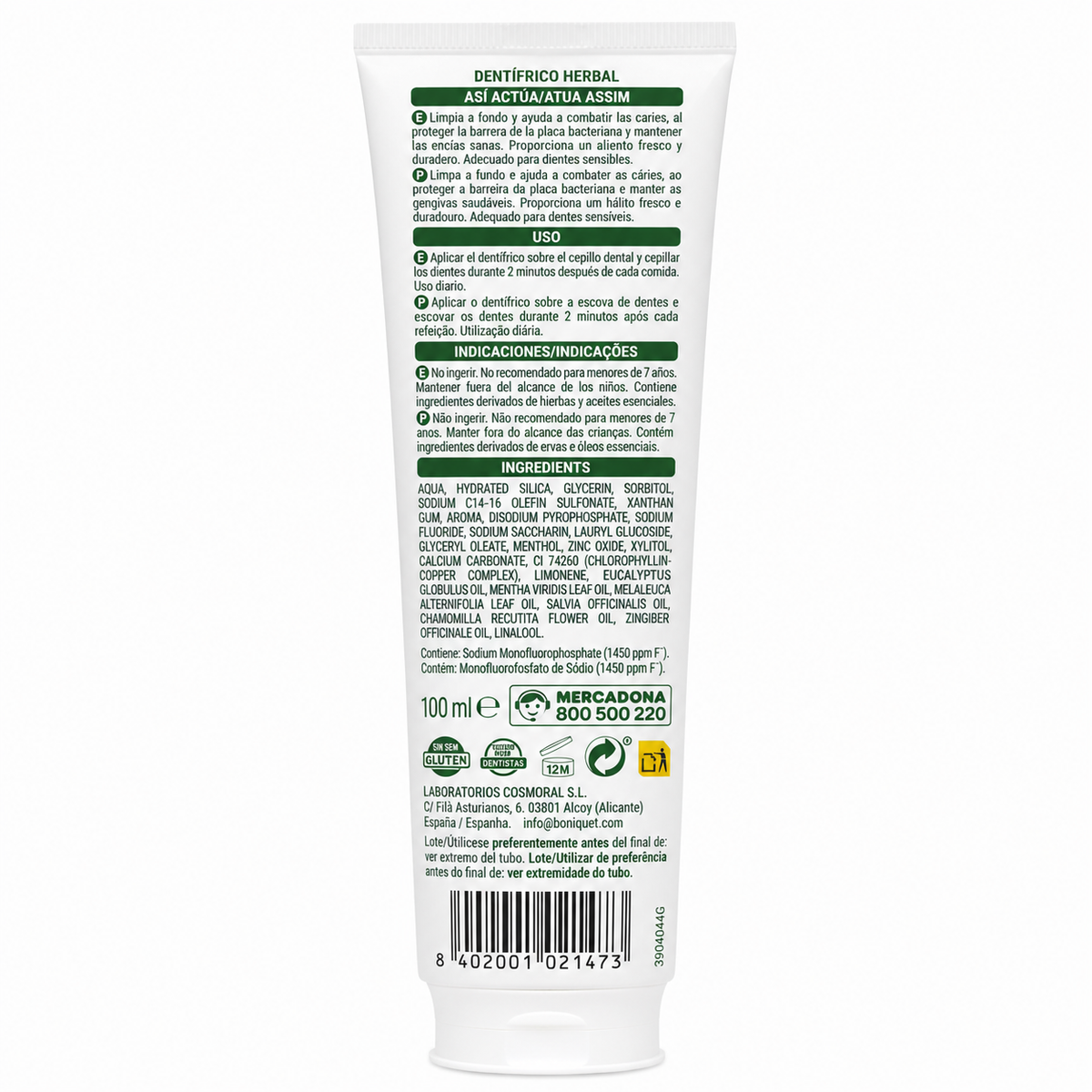 Deliplus Kräuterzahncreme – Für empfindliche Zähne – 100ml