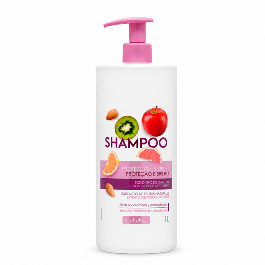 Deliplus Shampoo Protection & Shine Natural Fruit Extracts 1L