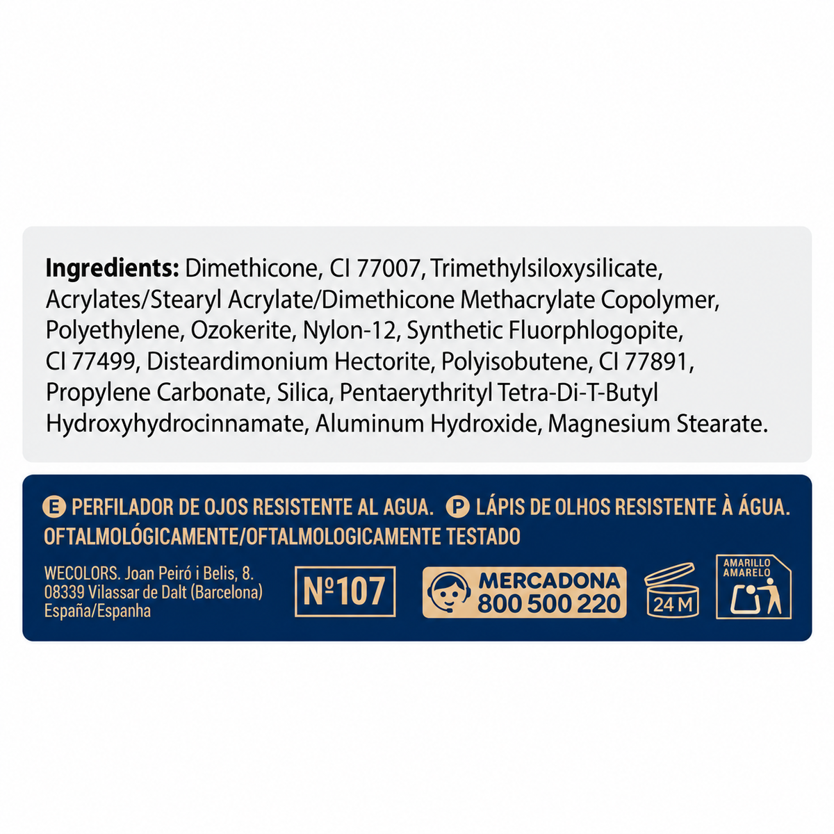 Deliplus wasserfester Augenkonturenstift – Langanhaltender Kajal – 6 Farbtöne