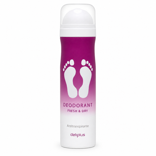 Deliplus Fresh and Dry; Fußdeodorant-Spray – für Schuhe – 24 h – 150 ml