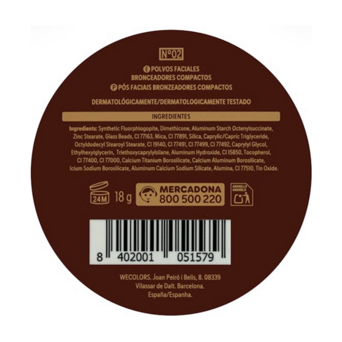 Deliplus SOL Kompakter Bronzer (18 g)