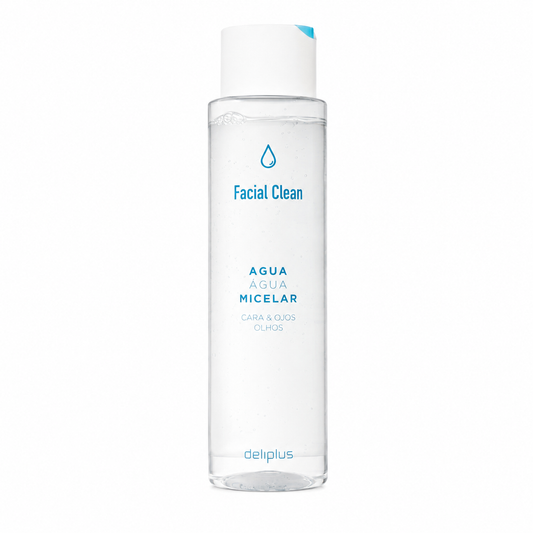 Eau micellaire nettoyante pour le visage Deliplus - Visage et yeux à la verveine - 400ml