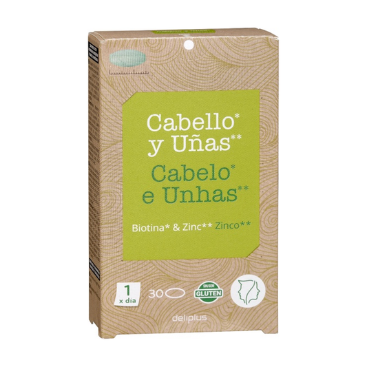 Deliplus Cabello y Uñas — matiem un nagiem ar biotīnu un cinku (30 tabletes)