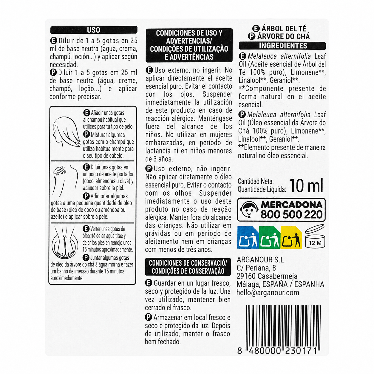 Deliplus Tea Tree Essential Oil 100% Pure 10ml