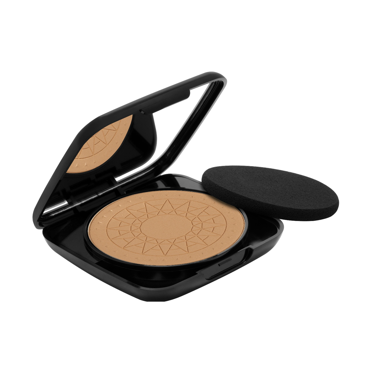Deliplus Poudre Compacte Long Lasting 24H avec Miroir & Éponge (10 g) – 4 teintes