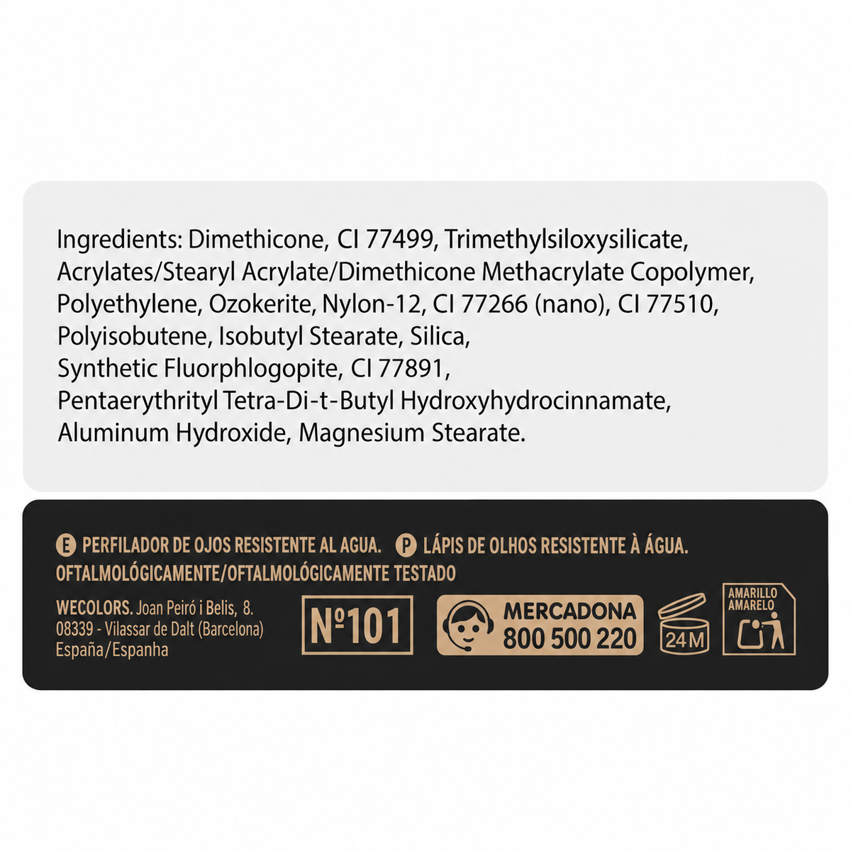 Deliplus wasserfester Augenkonturenstift – Langanhaltender Kajal – 6 Farbtöne
