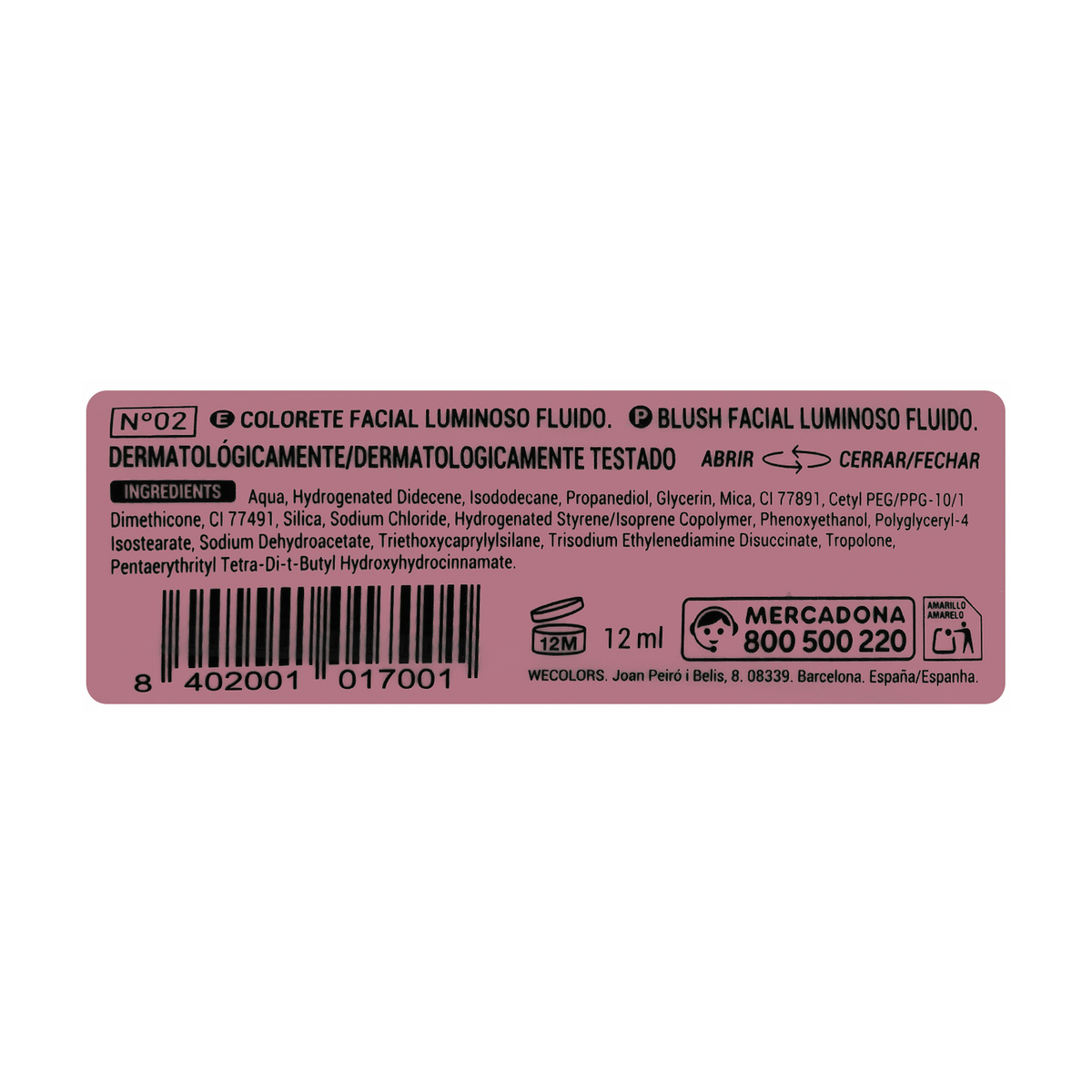 Deliplus Blush Luminoso Fluid – Strahlendes Flüssig-Rouge (12 ml) – 2 Farbtöne