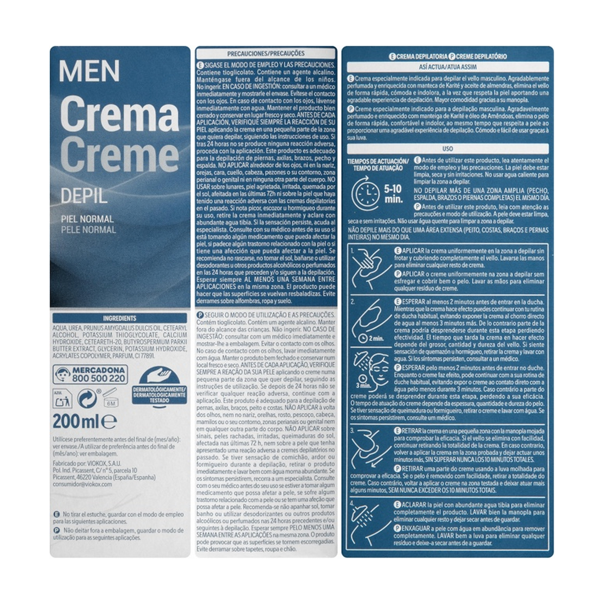 Deliplus MEN Haarentfernungscreme 200 ml
