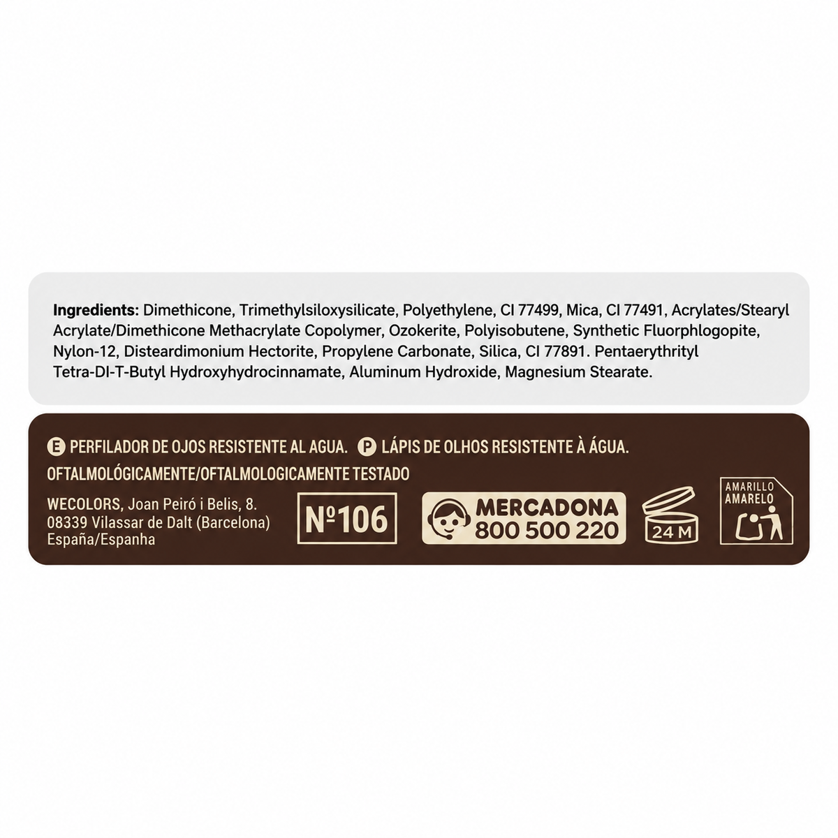Deliplus wasserfester Augenkonturenstift – Langanhaltender Kajal – 6 Farbtöne