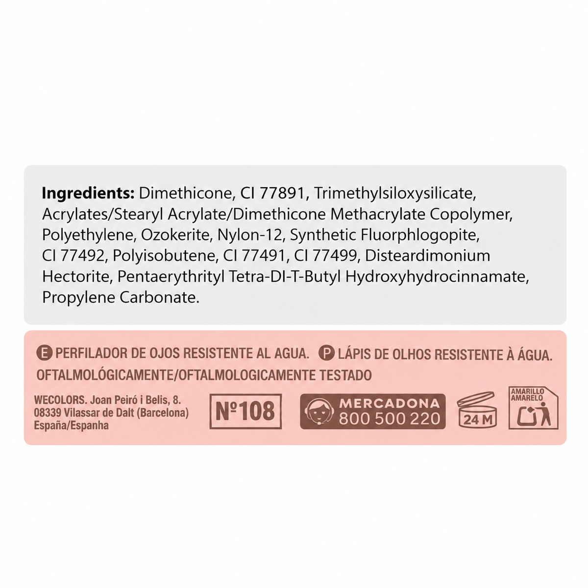 Deliplus wasserfester Augenkonturenstift – Langanhaltender Kajal – 6 Farbtöne