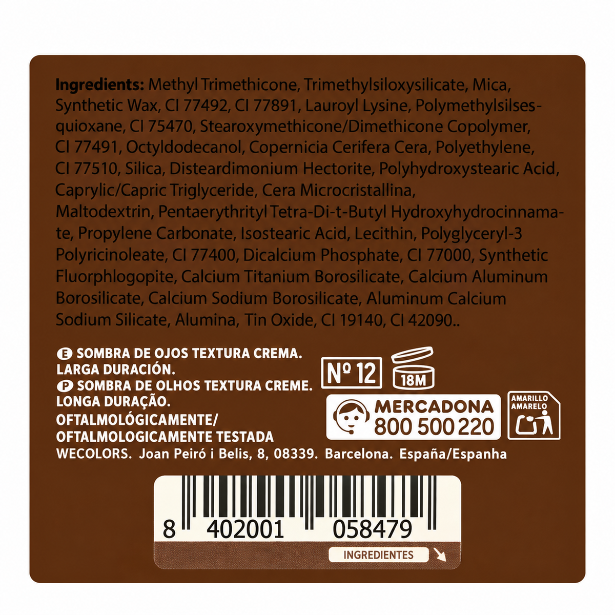 Deliplus Long Lasting Multi-Stick acu ēnas zīmulis – krēmveida ēnas – 6 toņi