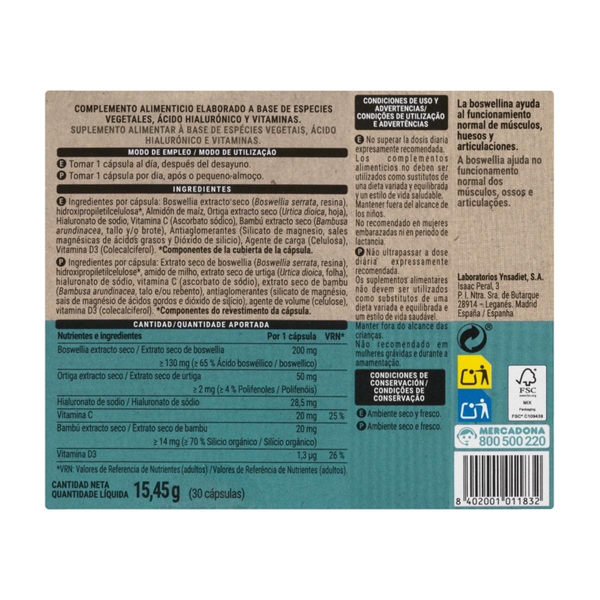 Deliplus Articular Forte — Boswellia, ortie et vitamine D3 (30 gélules)