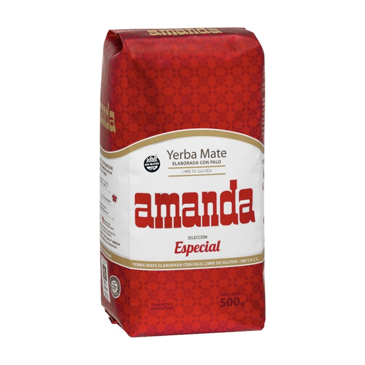 Amanda Yerba Mate Selección Especial — Mit Stängeln, glutenfrei (500 g)