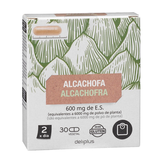Deliplus Alcachofa (Artichoke) 600mg E.S. (30 capsules)