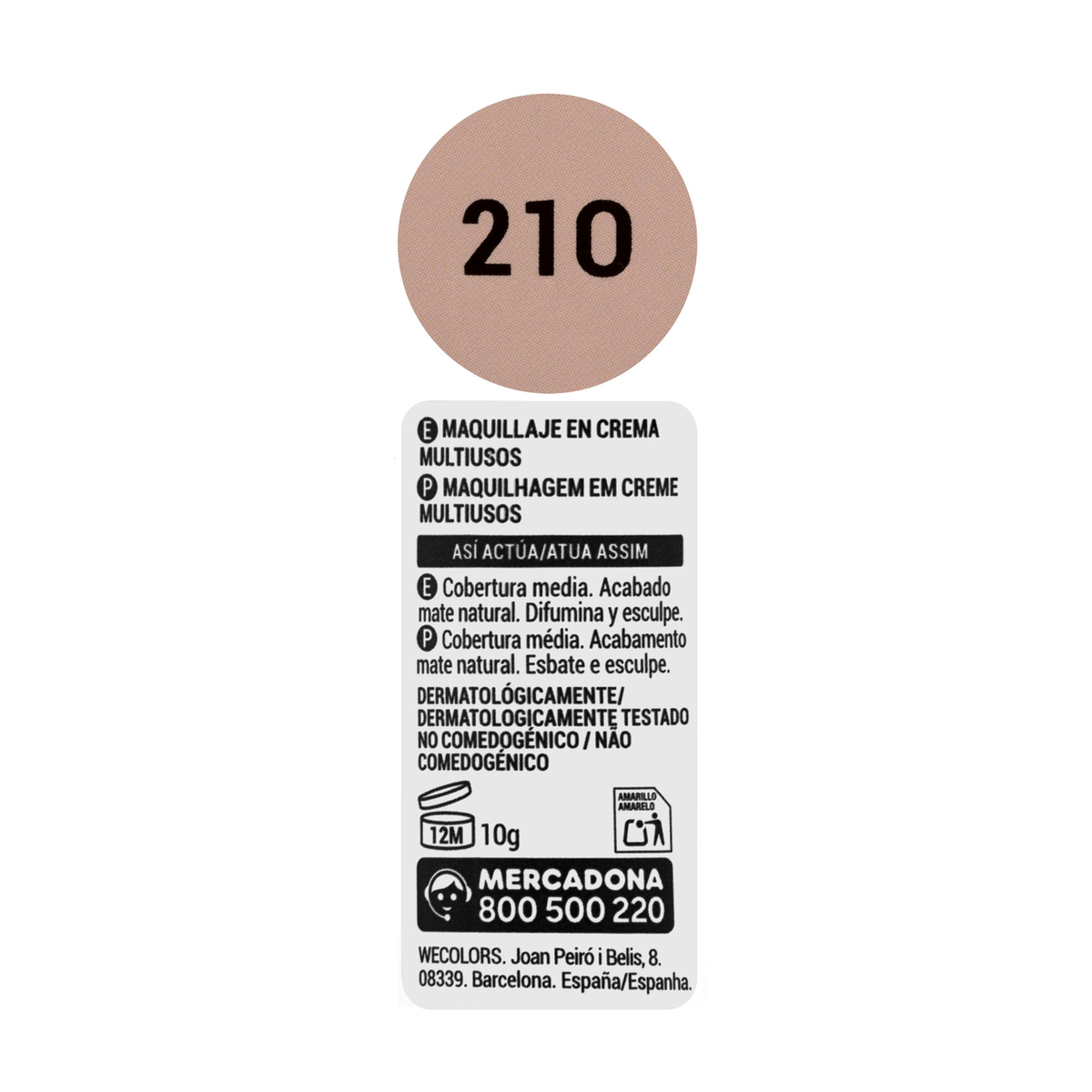 Deliplus Mate Stick Foundation – Multi-Use Cream Foundation Stick (10 g) – 5 Shades