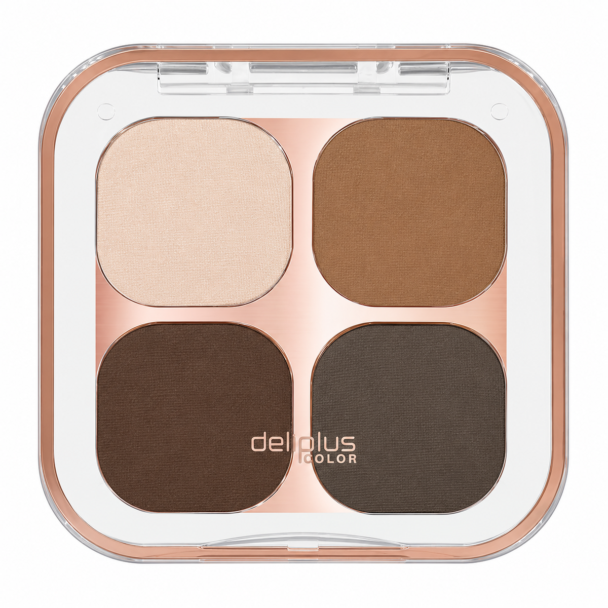 Deliplus Eyeshadow Quad – 4-Colour Palette, 4 g – 3 Palettes