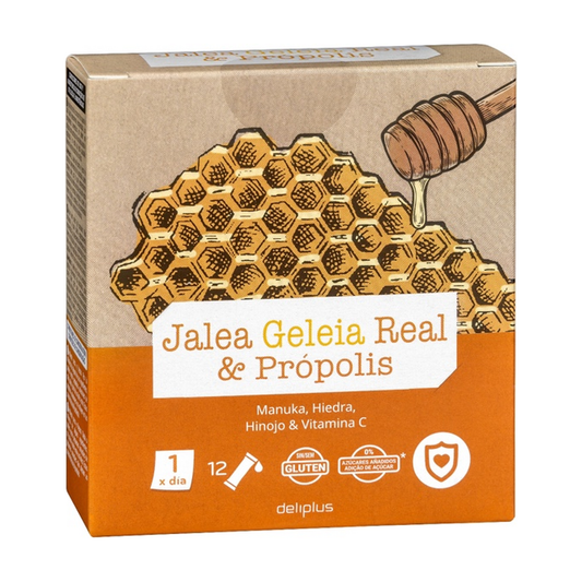Deliplus Jalea Real & Própolis — Royal Jelly & Propolis Sticks (12 x 10ml)