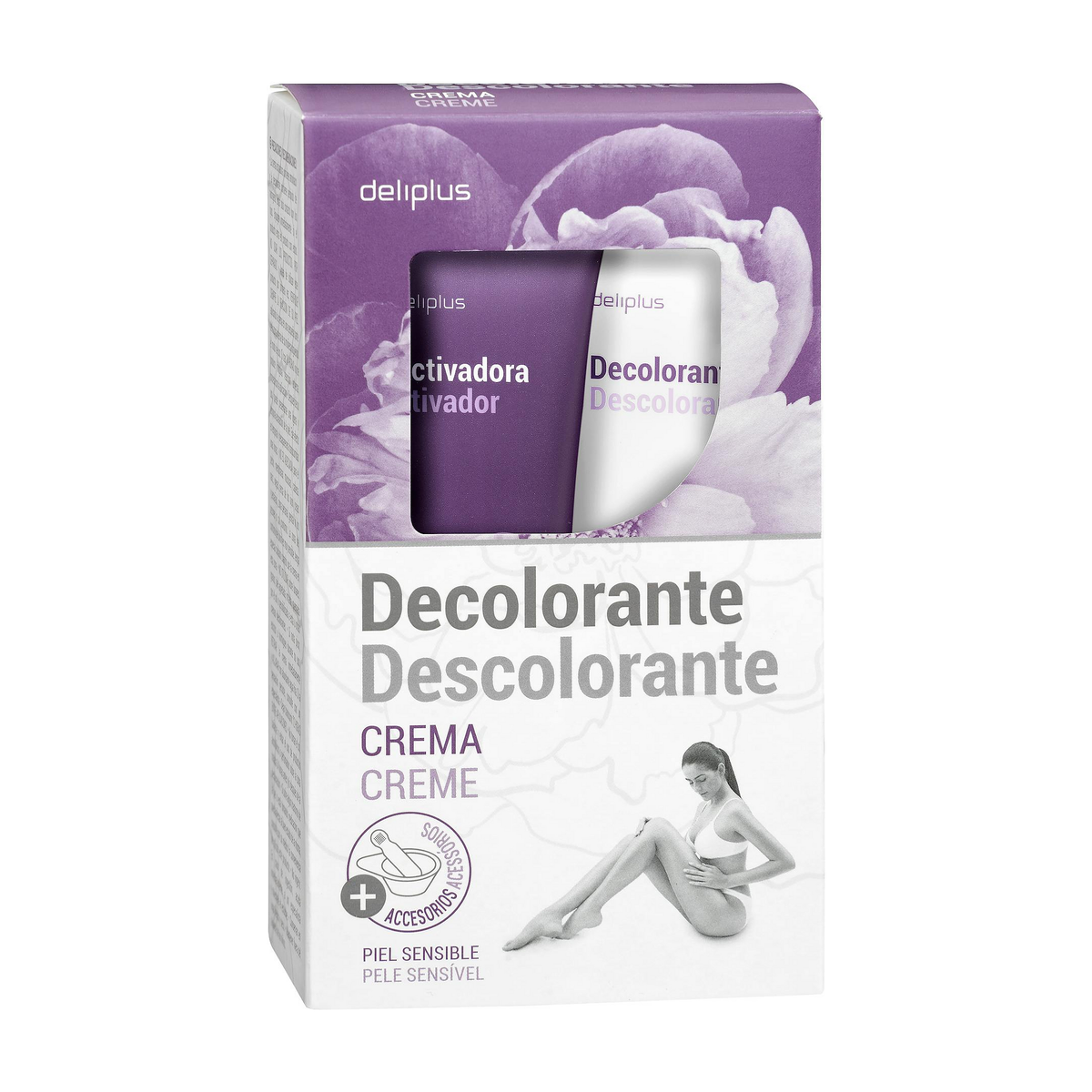 Deliplus matu balināšanas krēma komplekts (Decolorante) 2x75 ml