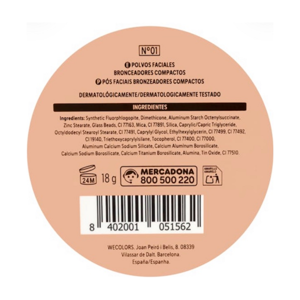 Deliplus SOL Kompakter Bronzer (18 g)