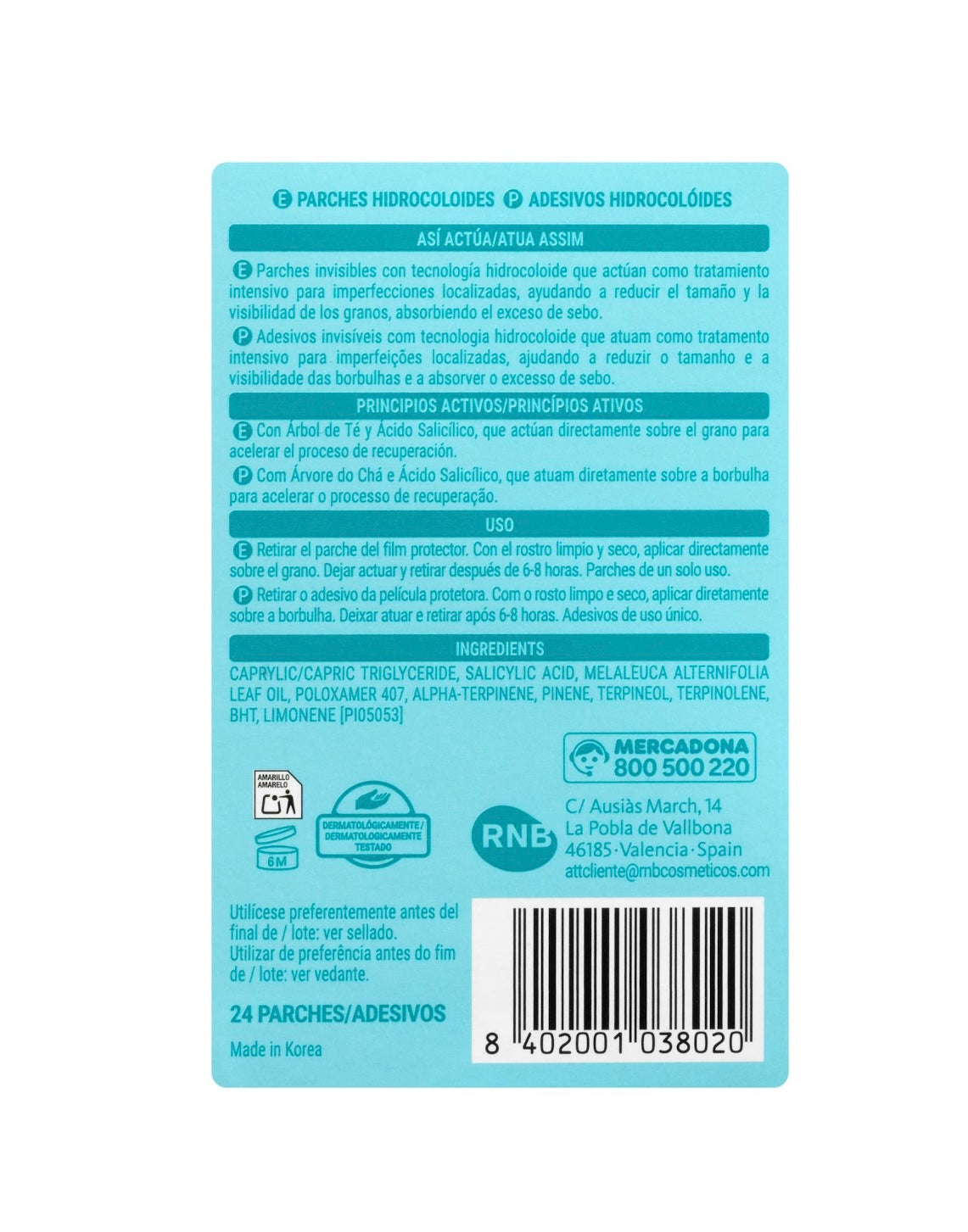 Deliplus Patchs Anti-Acné Hydrocolloïdes Sans Huile (24 pcs)